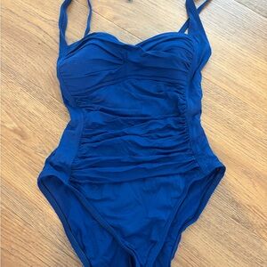 La Blanca Navy One Piece Swimsuit